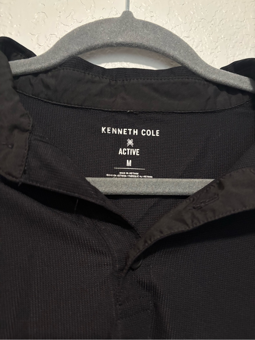 Kenneth Cole Active Black Men's Polo Shirt